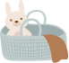 Panier avec des articles